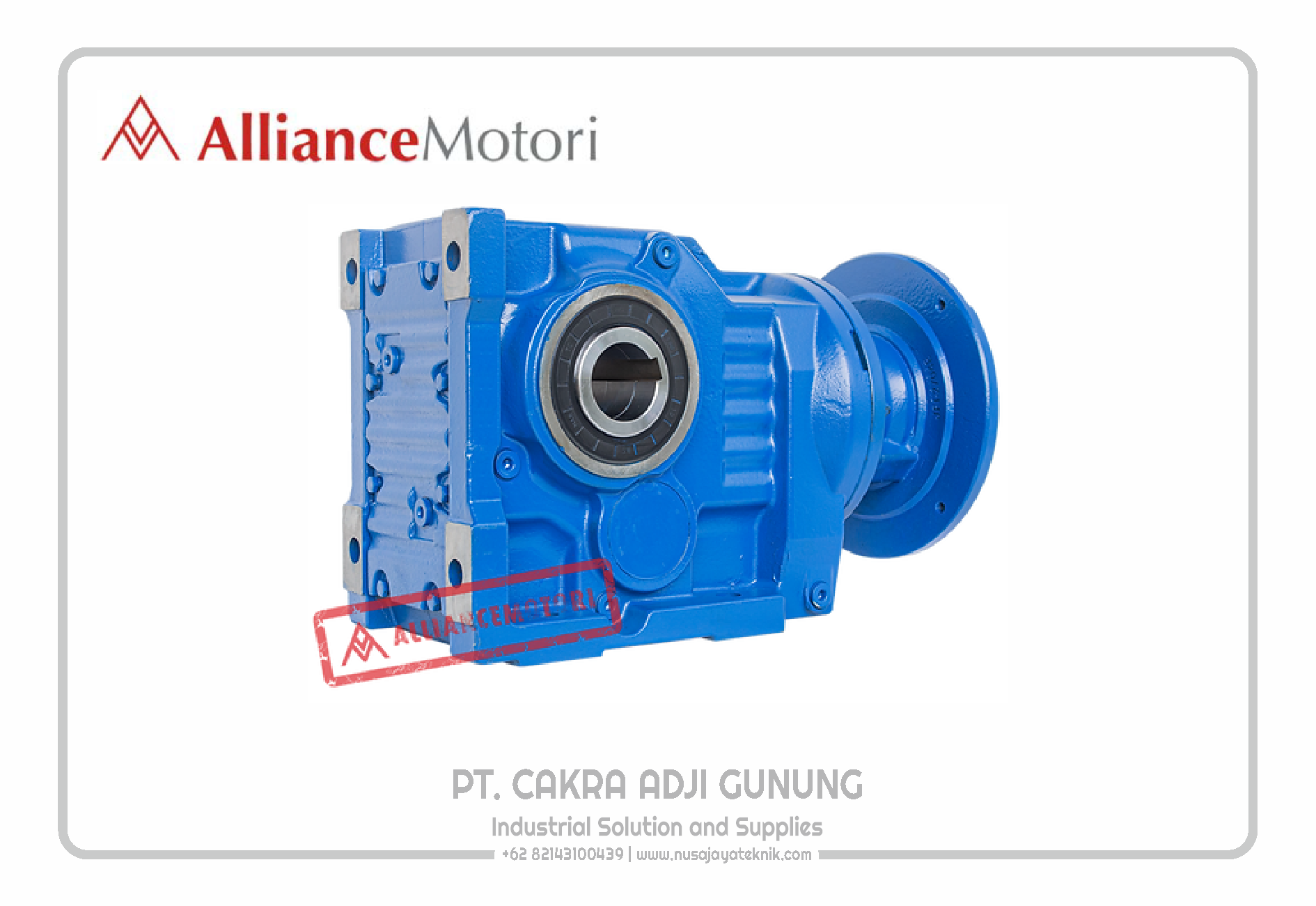 Akab Machine Alliance Helical Bevel AKAB series - PT. Cakra Adji Gunung